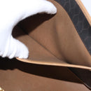 Christian Dior Honeycomb Canvas Chain Shoulder Bag PVC Black Gold Auth BA9551-22