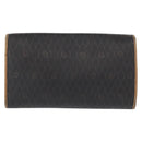 Christian Dior Honeycomb Canvas Chain Shoulder Bag PVC Black Gold Auth BA9551-3