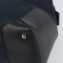Salvatore Ferragamo Hand Bag Nylon Black Silver Auth BA9555-9