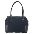 Salvatore Ferragamo Hand Bag Nylon Black Silver Auth BA9555-2