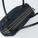Salvatore Ferragamo Hand Bag Nylon Black Silver Auth BA9555-6