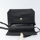 Salvatore Ferragamo Shoulder Bag Leather Black Gold Auth BA9556-16