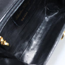Salvatore Ferragamo Shoulder Bag Leather Black Gold Auth BA9556-18