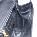 Salvatore Ferragamo Shoulder Bag Leather Black Gold Auth BA9556-19