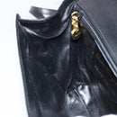Salvatore Ferragamo Shoulder Bag Leather Black Gold Auth BA9556-20