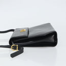 Salvatore Ferragamo Shoulder Bag Leather Black Gold Auth BA9556-5