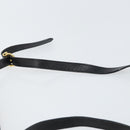 Salvatore Ferragamo Shoulder Bag Leather Black Gold Auth BA9556-8