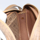 Christian Dior Honeycomb Canvas Shoulder Bag PVC Beige Gold Auth BA9558-18