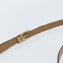 Christian Dior Honeycomb Canvas Shoulder Bag PVC Beige Gold Auth BA9558-8