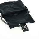 FENDI Mamma Baguette Shoulder Bag Nylon Black Silver Auth BA9559V-9