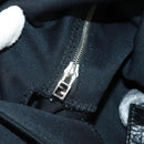 FENDI Mamma Baguette Shoulder Bag Nylon Black Silver Auth BA9559V-23