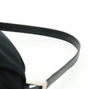 FENDI Mamma Baguette Shoulder Bag Nylon Black Silver Auth BA9559V-8