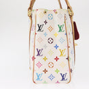 LOUIS VUITTON Monogram Multicolor Aurelia MM Tote Bag White M40094 Auth BA9560-6