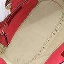VALENTINO Rock Studs Handtasche Leder 2-Wege Pink Gold Auth BA9561-12