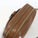 CELINE Macadam Canvas Shoulder Bag PVC Brown Gold Auth BA9563-6