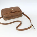 CELINE Macadam Canvas Shoulder Bag PVC Brown Gold Auth BA9563-7