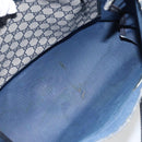 GUCCI GG Supreme Sherry Line Tote Bag PVC Navy Gold 39 02 091 Auth BA9564-17