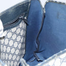 GUCCI GG Supreme Sherry Line Tote Bag PVC Navy Gold 39 02 091 Auth BA9564-18