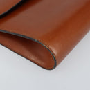 Christian Dior Shoulder Bag Leather Gold Brown Auth BA9565-11