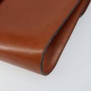 Christian Dior Shoulder Bag Leather Gold Brown Auth BA9565-12