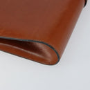 Christian Dior Shoulder Bag Leather Gold Brown Auth BA9565-13