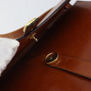 Christian Dior Shoulder Bag Leather Gold Brown Auth BA9565-15