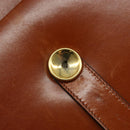 Christian Dior Shoulder Bag Leather Gold Brown Auth BA9565-16