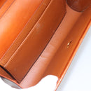 Christian Dior Shoulder Bag Leather Gold Brown Auth BA9565-19
