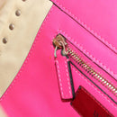 VALENTINO Rock Studs Hand Bag Leather 2way Pink Gold Auth BA9568V-23
