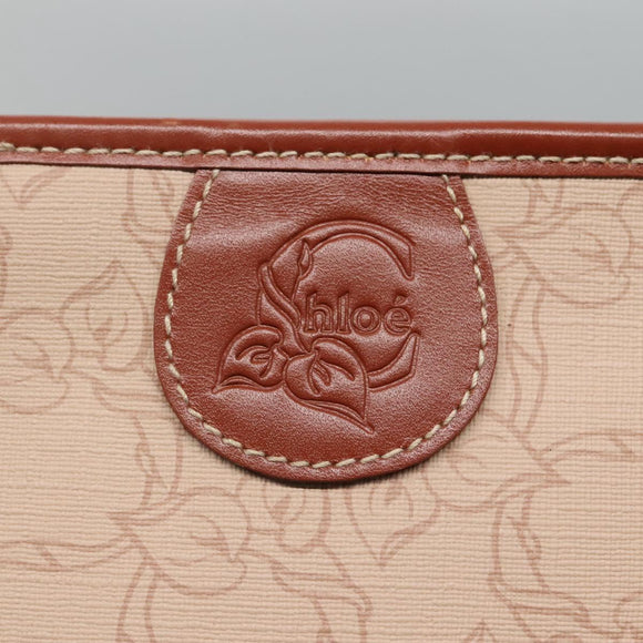 Chloe Tote Bag PVC Beige Auth BA957