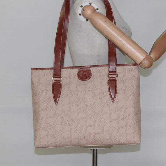 Chloe Tote Bag PVC Beige Auth BA957