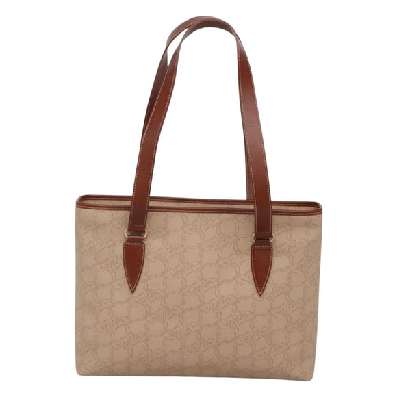 Chloe Tote Bag PVC Beige Auth BA957