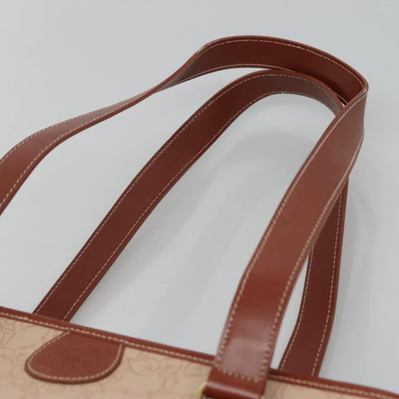 Chloe Tote Bag PVC Beige Auth BA957