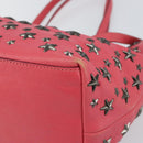 Jimmy Choo Sasha S Tote Bag Leather Pink Silver Auth BA9570-9