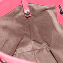 Jimmy Choo Sasha S Tote Bag Leather Pink Silver Auth BA9570-19