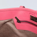 Jimmy Choo Sasha S Tote Bag Leather Pink Silver Auth BA9570-20