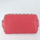 Jimmy Choo Sasha S Tote Bag Leather Pink Silver Auth BA9570-5