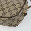 GUCCI GG Supreme Shoulder Bag PVC Beige Gold 116 02 606 Auth BA9572-9
