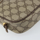 GUCCI GG Supreme Shoulder Bag PVC Beige Gold 116 02 606 Auth BA9572-14