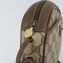 GUCCI GG Supreme Shoulder Bag PVC Beige Gold 116 02 606 Auth BA9572-18