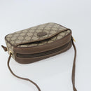 GUCCI GG Supreme Shoulder Bag PVC Beige Gold 116 02 606 Auth BA9572-6