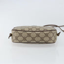 GUCCI GG Supreme Shoulder Bag PVC Beige Gold 116 02 606 Auth BA9572-5
