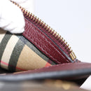 BURBERRY Nova Check Tote Bag PVC Beige Gold Auth BA9573-12