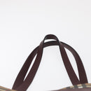 BURBERRY Nova Check Tote Bag PVC Beige Gold Auth BA9573-9