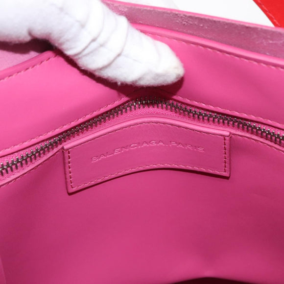 BALENCIAGA Tote Bag Leather Pink Gold 309658 Auth BA9574