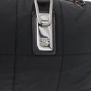 CHANEL Choco Bar Hand Bag Nylon Black Silver CC Auth BA9577-15