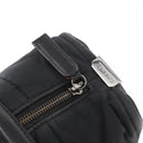 CHANEL Choco Bar Hand Bag Nylon Black Silver CC Auth BA9577-16