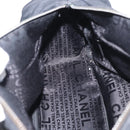 CHANEL Choco Bar Hand Bag Nylon Black Silver CC Auth BA9577-20
