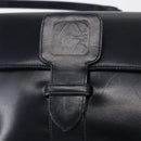 LOEWE Shoulder Bag Leather Navy Gold Auth BA9578-17