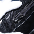 LOEWE Shoulder Bag Leather Navy Gold Auth BA9578-22